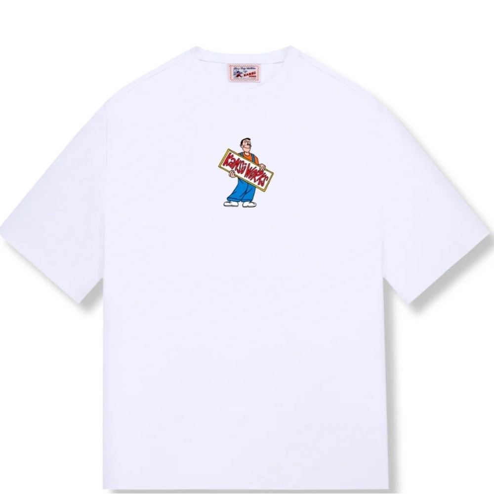 NWT, Kansu Works, Pick Pocket Tee - White, L R46